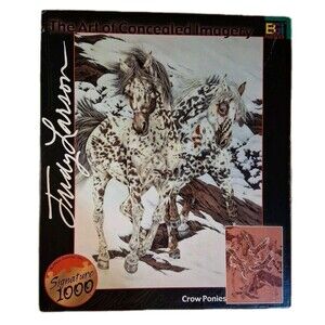 Crow Ponies 1026 PC Jigsaw Puzzle 01123 Concealed Imagery Judy Larson Horses